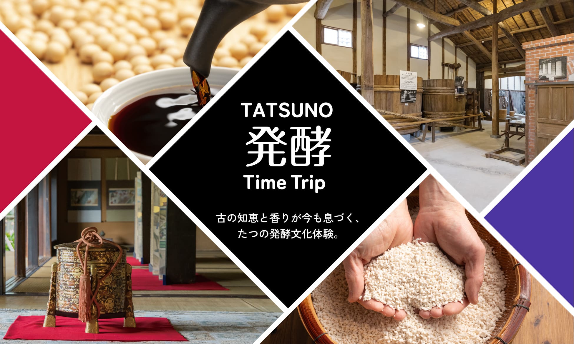 TATSUNO 発酵 Time Trip 古の知恵と香りが今も息づく、
たつの発酵文化体験。